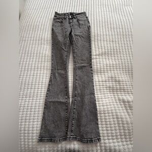 Women’s Gray Flared Jeans